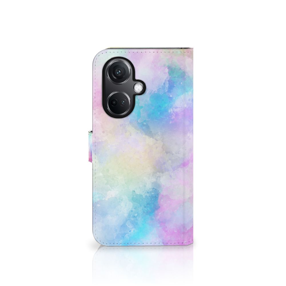 Hoesje OnePlus Nord CE 3 Watercolor Light met pastelkleuren en unieke watercolor uitstraling.