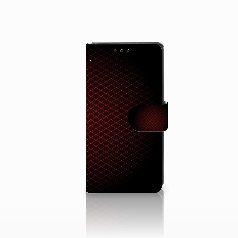 Sony Xperia XA1 Telefoon Hoesje Geruit Rood