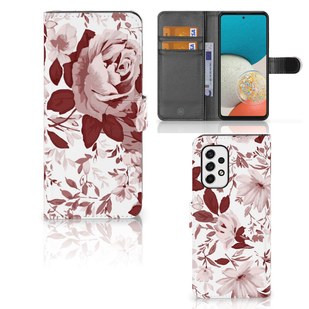 Hoesje Samsung Galaxy A53 Watercolor Flowers