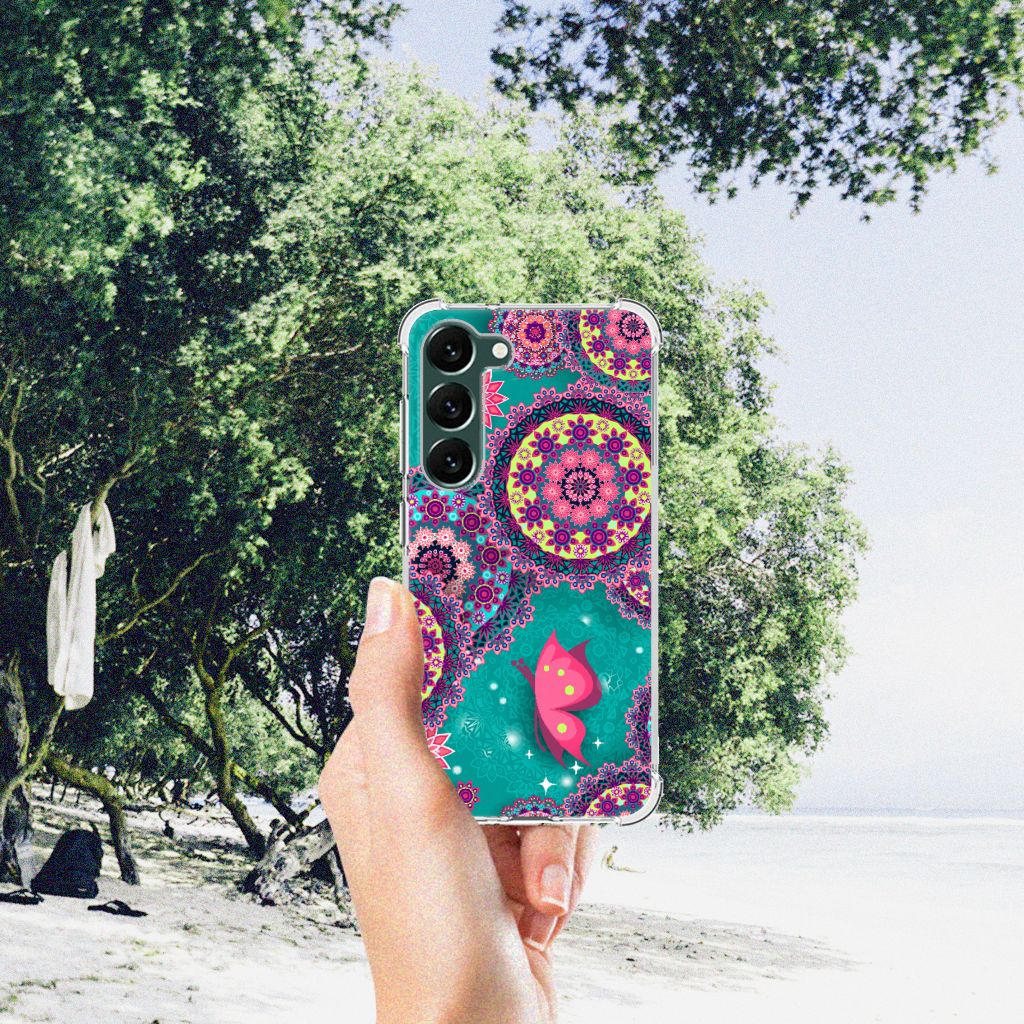 Samsung Galaxy S23 Plus Back Cover Cirkels en Vlinders B2C Telecom