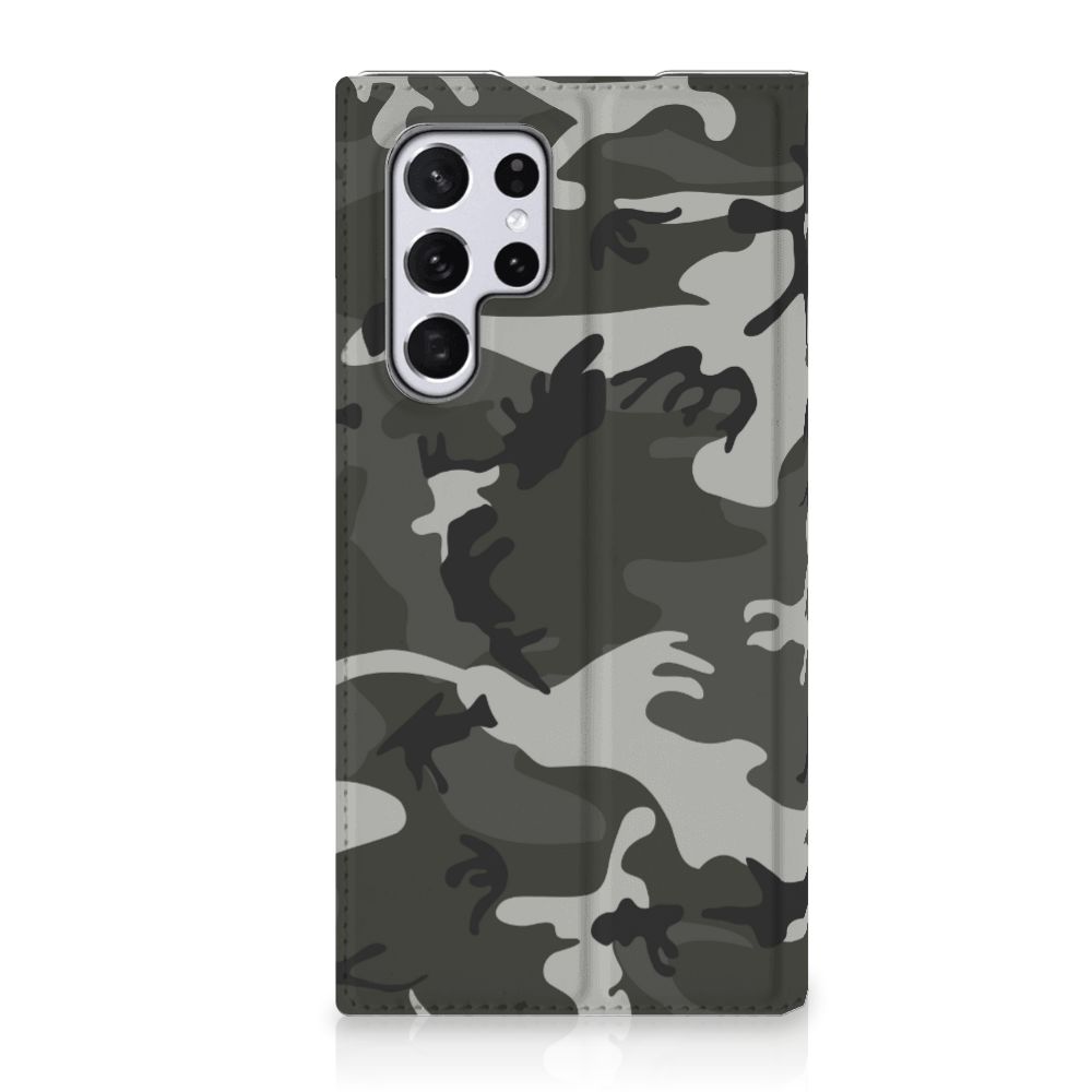 Samsung Galaxy S22 Ultra Hoesje met Magneet Army Light - B2C Telecom