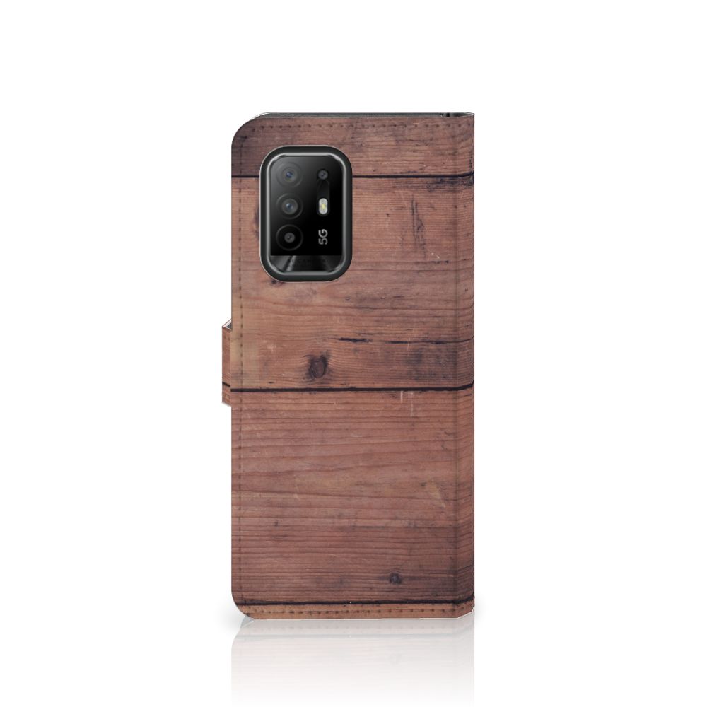 OPPO Reno5 Z | A94 5G Book Style Case Old Wood
