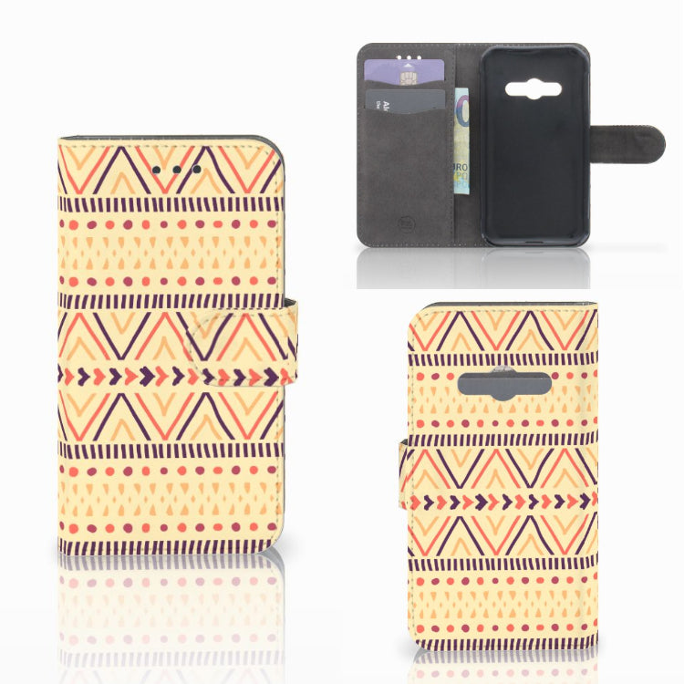 Samsung Galaxy Xcover 3 | Xcover 3 VE Telefoon Hoesje Aztec Yellow