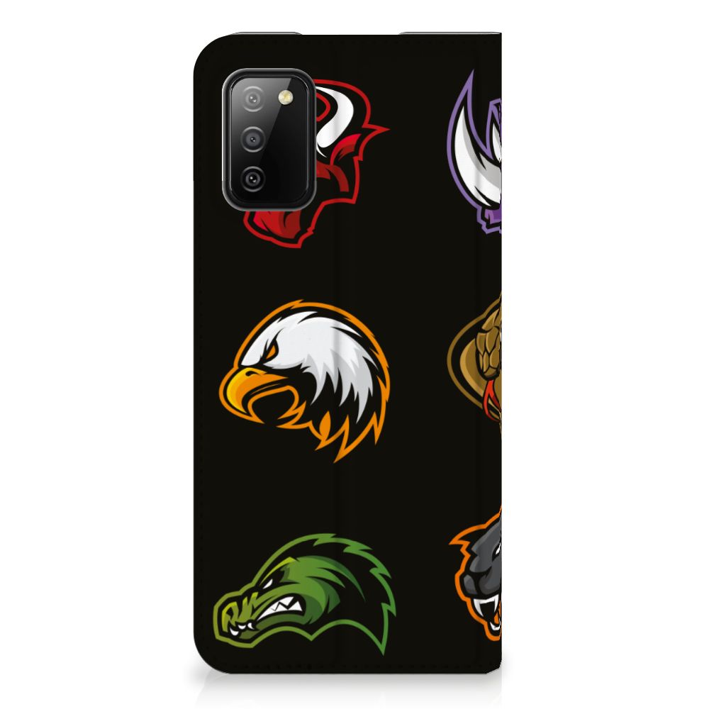 Samsung Galaxy M02s | A02s Magnet Case Cartoon with vibrant cartoon animal graphics