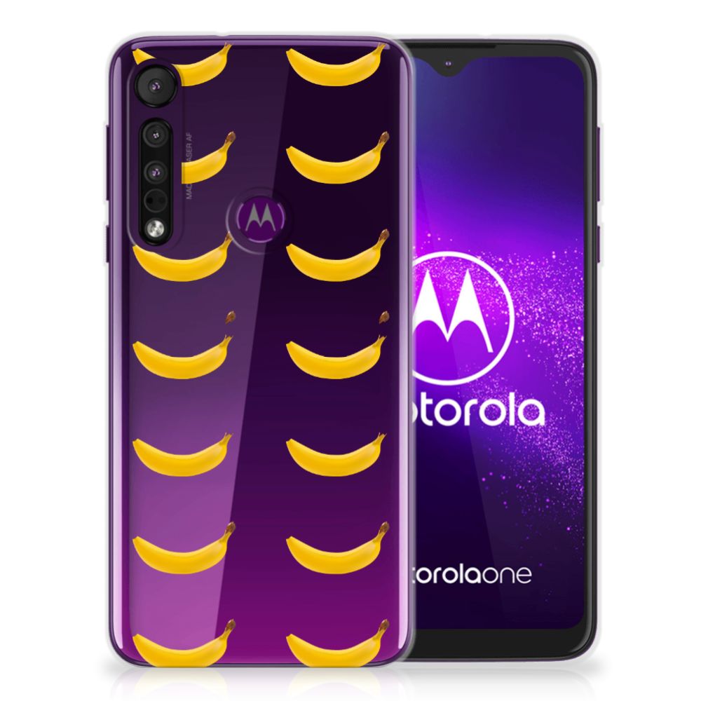 Motorola One Macro Siliconen Case Banana