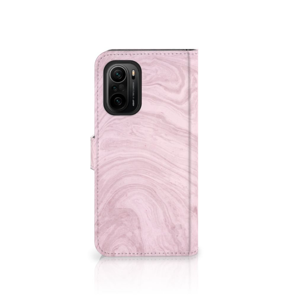 Poco F3 | Xiaomi Mi 11i Bookcase Marble Pink - Origineel Cadeau Vriendin