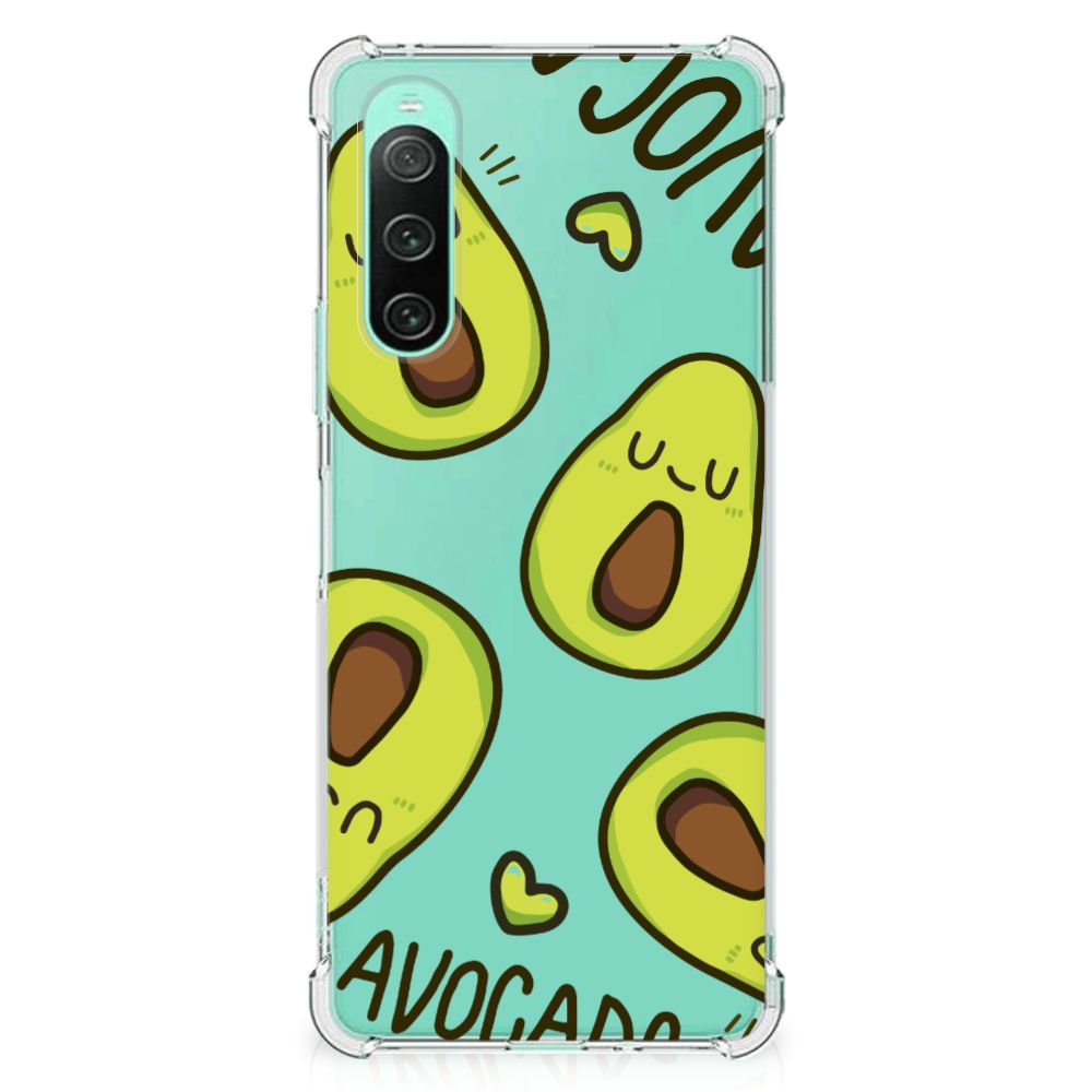 Sony Xperia 10 V Stevig Bumper Hoesje Avocado Singing