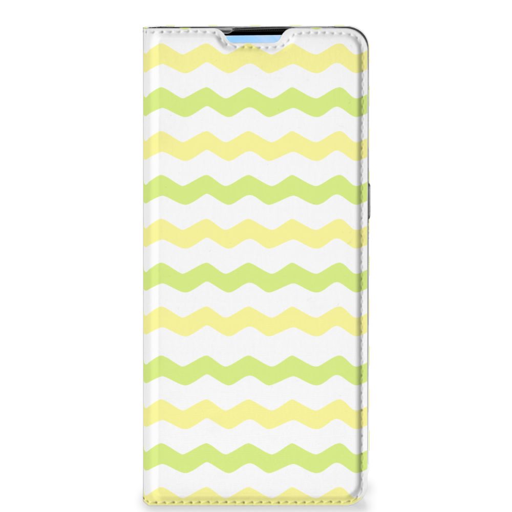 OPPO Reno4 Pro 5G Hoesje met Magneet Waves Yellow - B2C Telecom