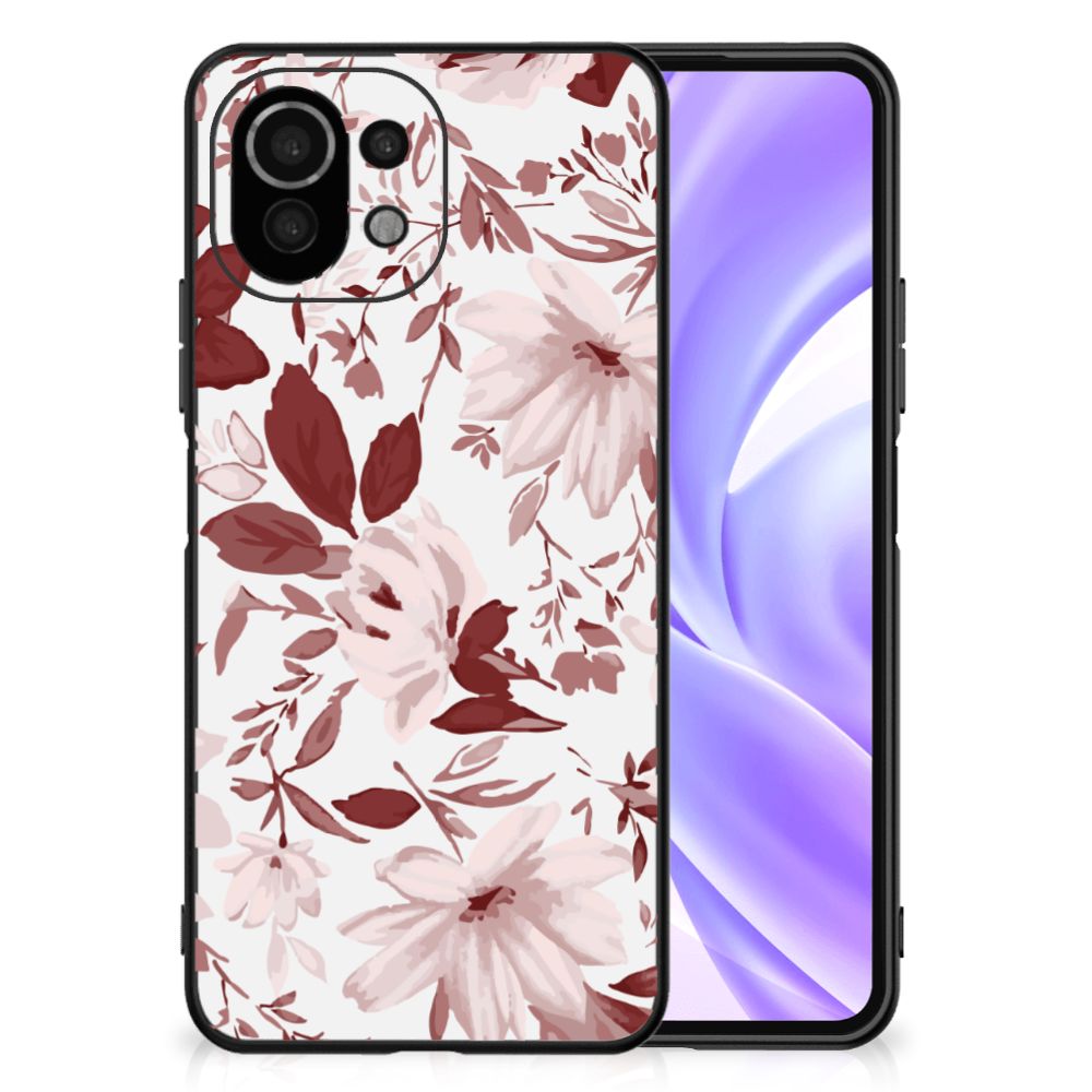 Kleurrijke Telefoonhoesje Xiaomi 11 Lite 5G NE | Mi 11 Lite Watercolor Flowers