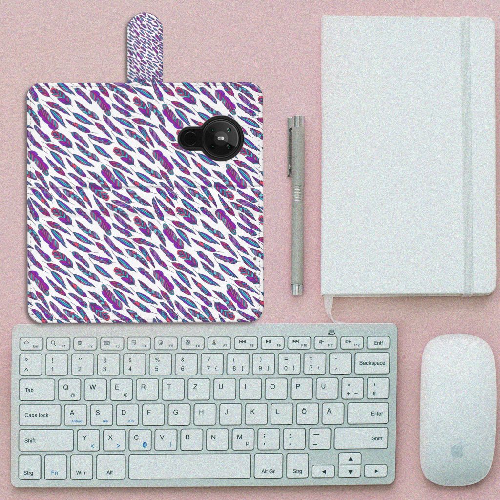 Nokia 5.3 Telefoon Hoesje Feathers Color