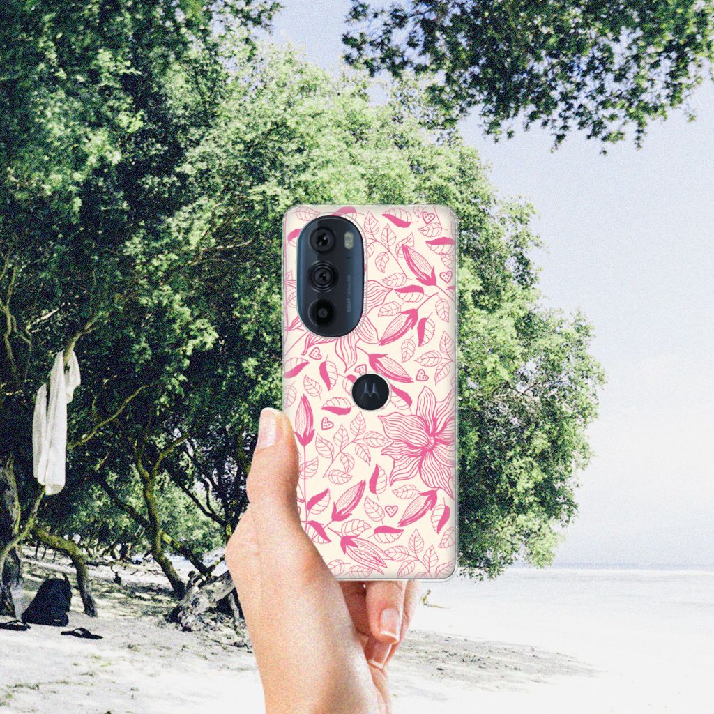 Motorola Edge 30 Pro TPU Case Pink Flowers B2C Telecom