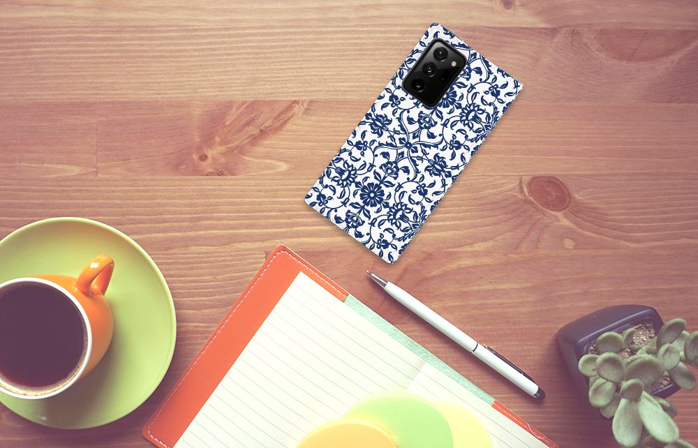 Samsung Galaxy Note 20 Ultra Smart Cover Flower Blue - B2C Telecom