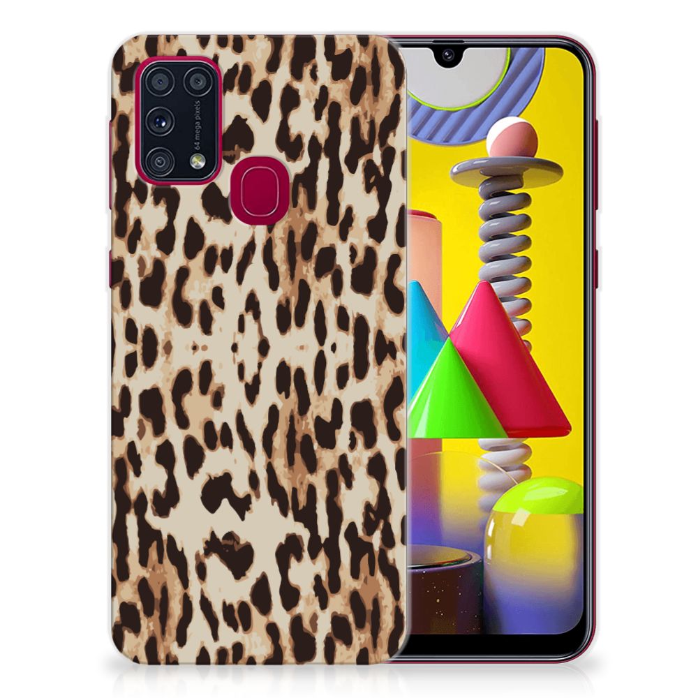 Samsung Galaxy M31 TPU Hoesje Leopard B2C Telecom