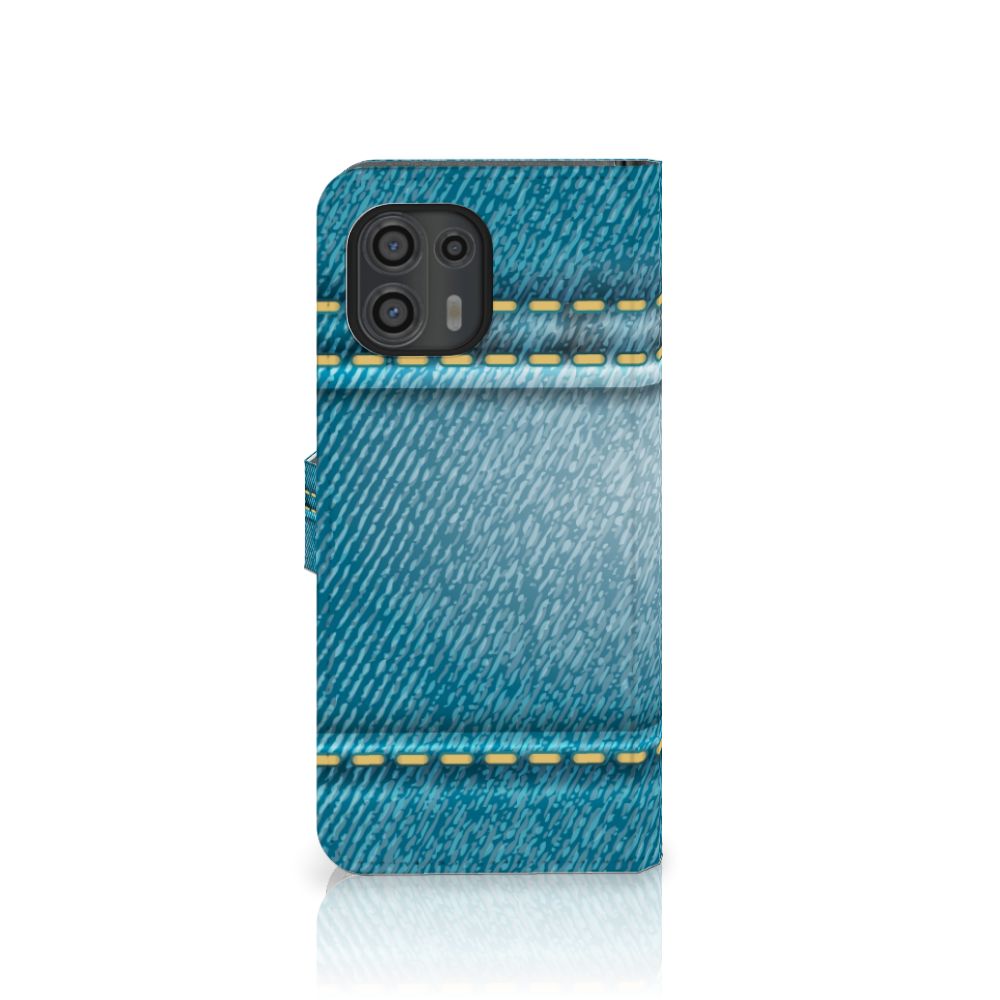 Motorola Edge 20 Lite Wallet Case met Pasjes Jeans