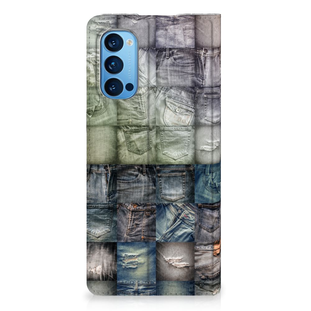Hippe Standcase OPPO Reno4 Pro 5G Spijkerbroeken - B2C Telecom