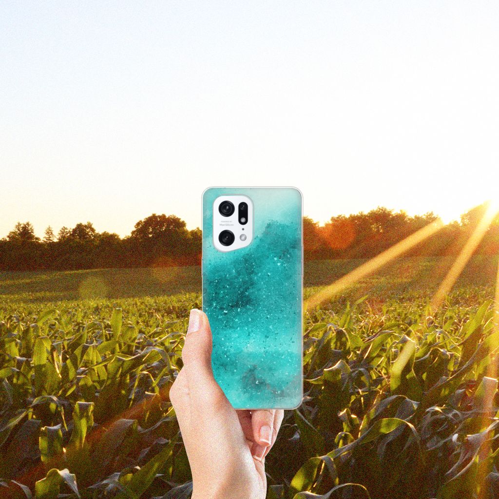 Hoesje maken OPPO Find X5 Pro Painting Blue B2C Telecom