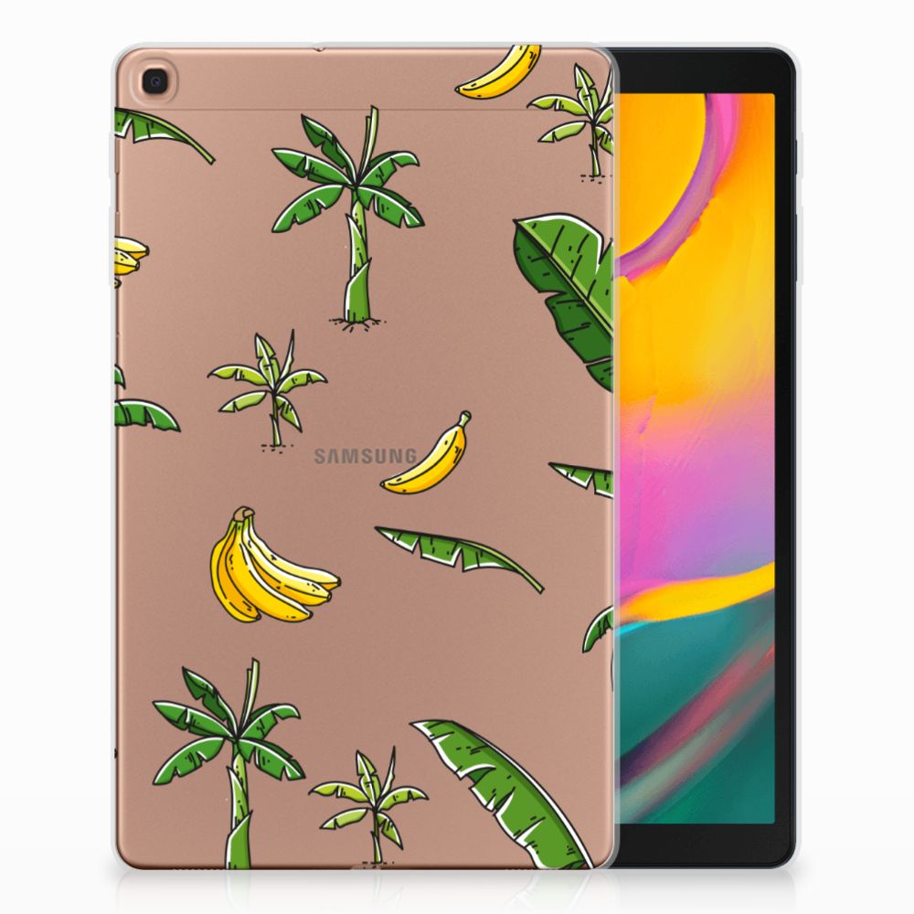 Samsung Galaxy Tab A 10.1 (2019) Siliconen Hoesje Banana Tree