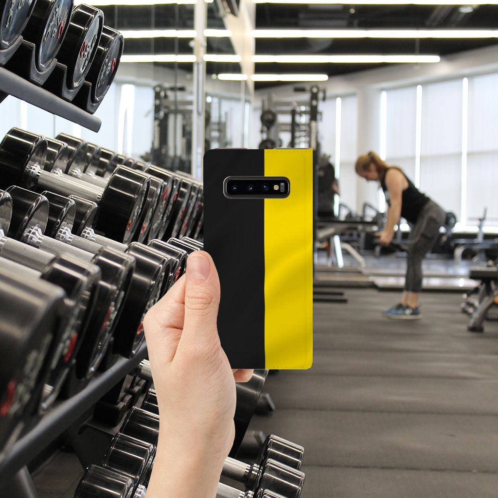 Samsung Galaxy S10 Plus Standcase Belgische Vlag - B2C Telecom