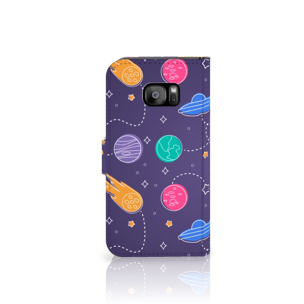 Samsung Galaxy S7 Edge Wallet Case met Pasjes Space