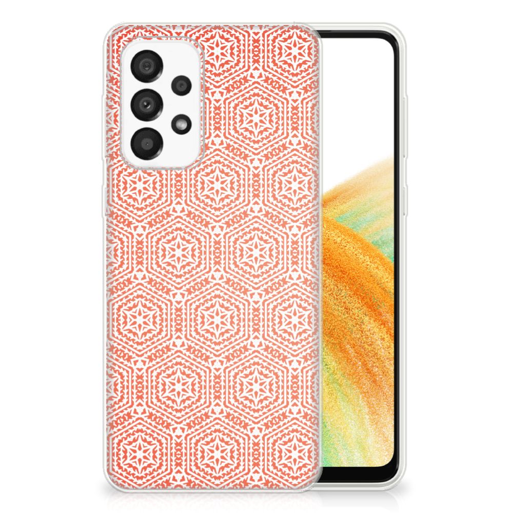 Samsung Galaxy A33 5G TPU bumper Pattern Orange