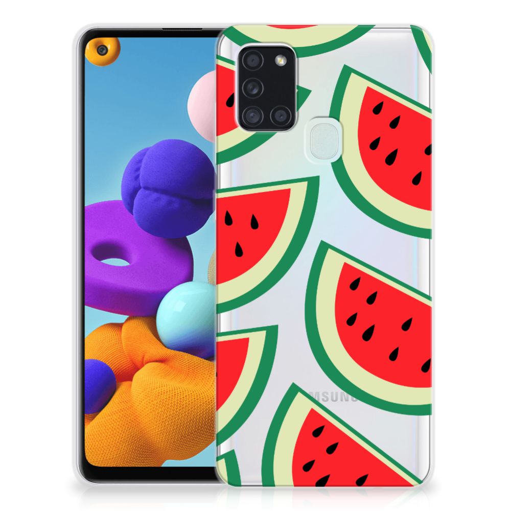 Samsung Galaxy A21s Siliconen Case Watermelons