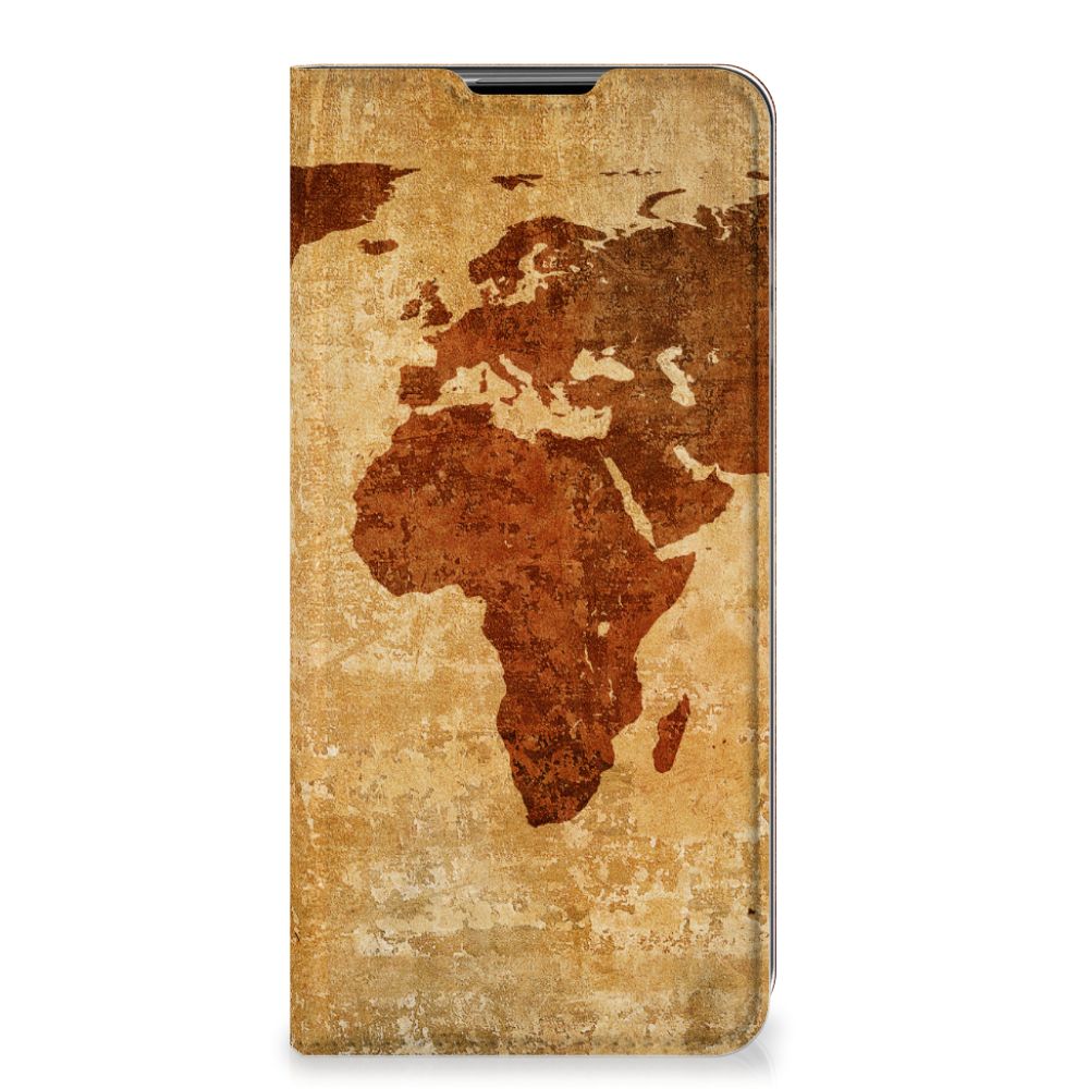 Samsung Galaxy A32 5G Book Cover Wereldkaart - B2C Telecom