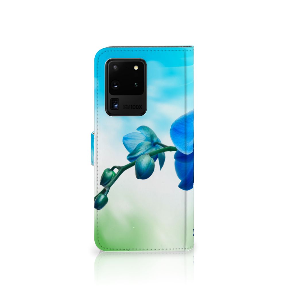 Samsung Galaxy S20 Ultra Hoesje Orchidee Blauw - Cadeau voor je Moeder