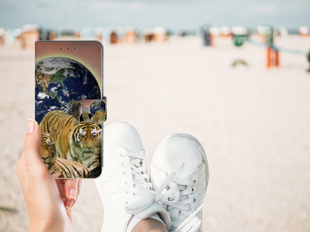 Xiaomi Redmi 8A Telefoonhoesje met Pasjes Roofdieren