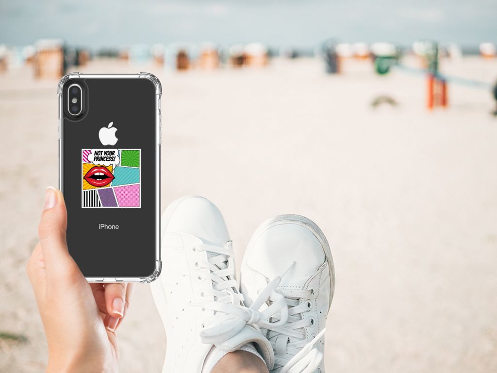 Apple iPhone Xs Max Anti Shock Bumper Case Popart Princess