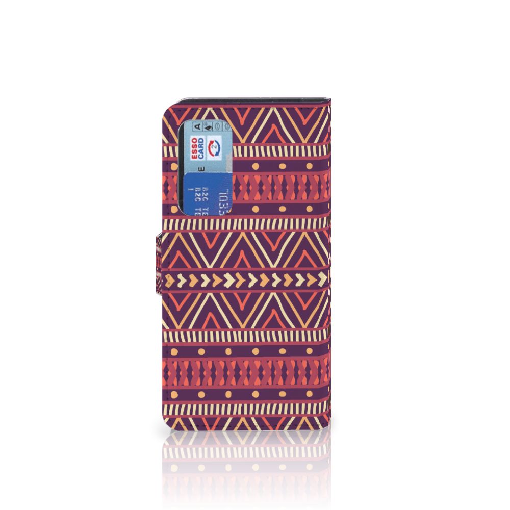 Huawei P40 Telefoon Hoesje Aztec Paars