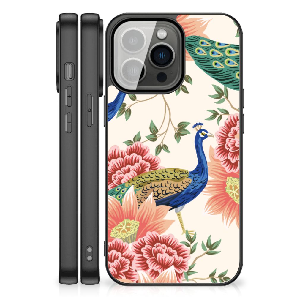 Dierenprint Telefoonhoesje voor iPhone 13 Pro Max Pink Peacock B2C Telecom