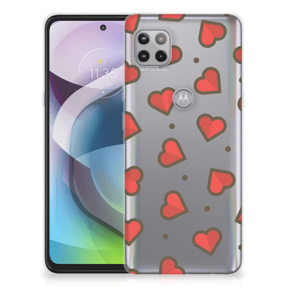 Motorola Moto G 5G TPU bumper Hearts B2C Telecom