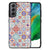 Samsung Galaxy S21FE Marmeren Print Telefoonhoesje Tiles Color