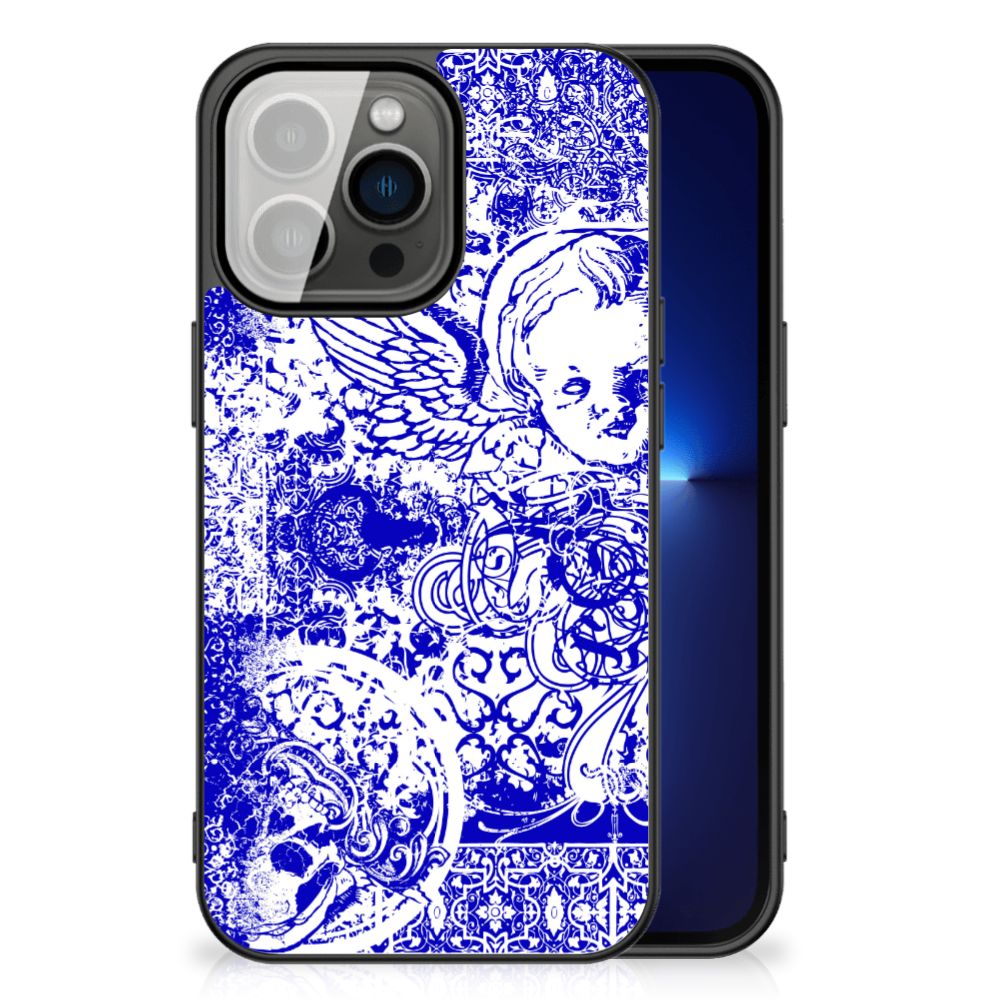 Telefoonhoesje iPhone 13 Pro Angel Skull Blauw B2C Telecom