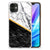 Apple iPhone 11 Anti-Shock Hoesje Marmer Wit Zwart - Origineel Cadeau Man