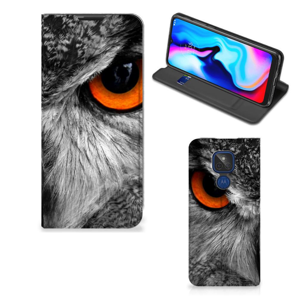 Motorola Moto G9 Play Hoesje maken Uil - B2C Telecom