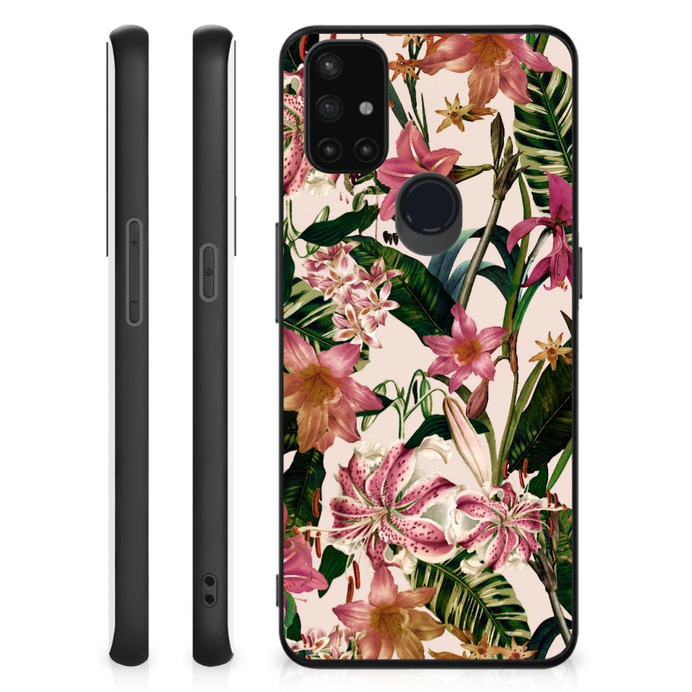 OnePlus Nord N10 5G Bloemen Hoesje Flowers