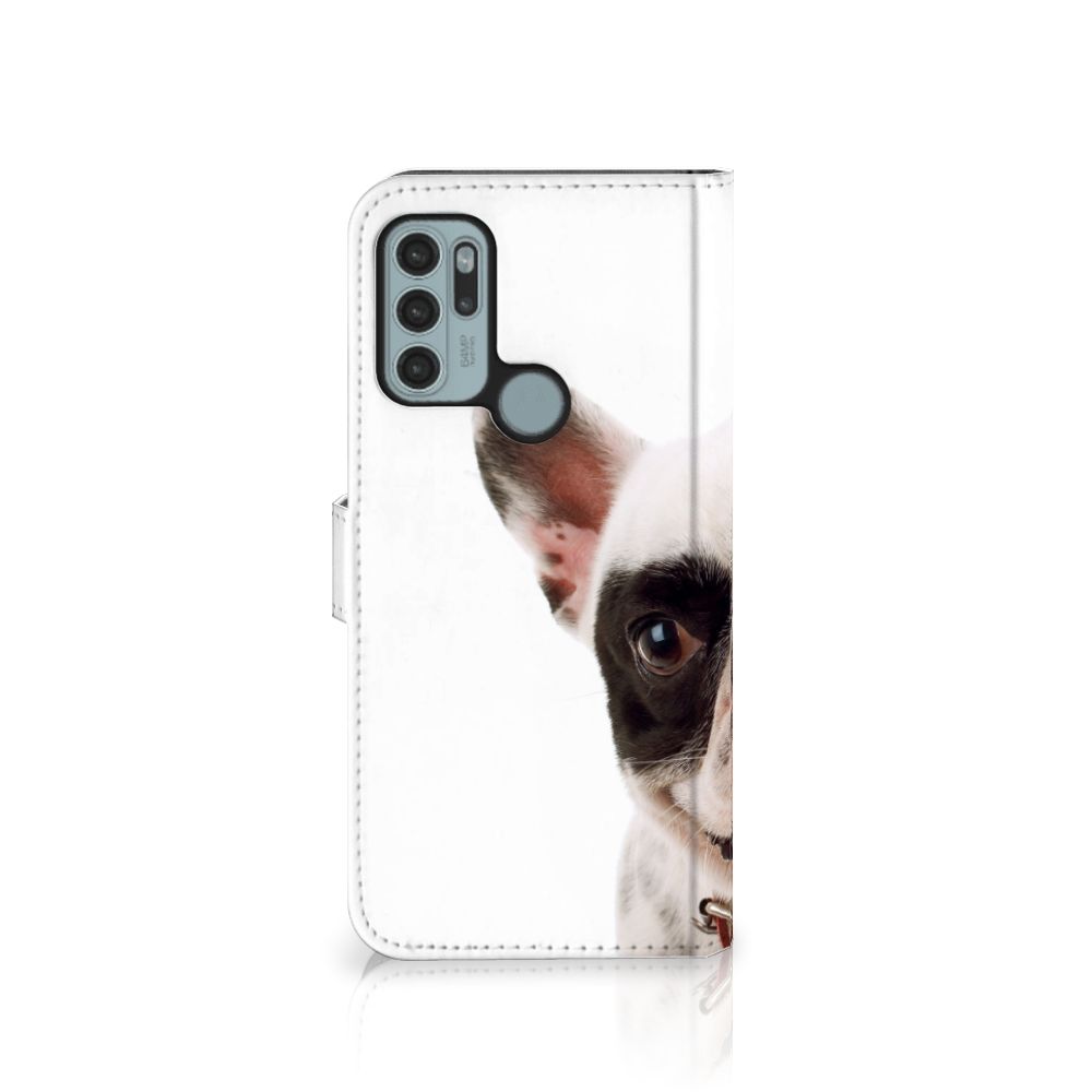 Motorola Moto G60s Telefoonhoesje met Pasjes Franse Bulldog