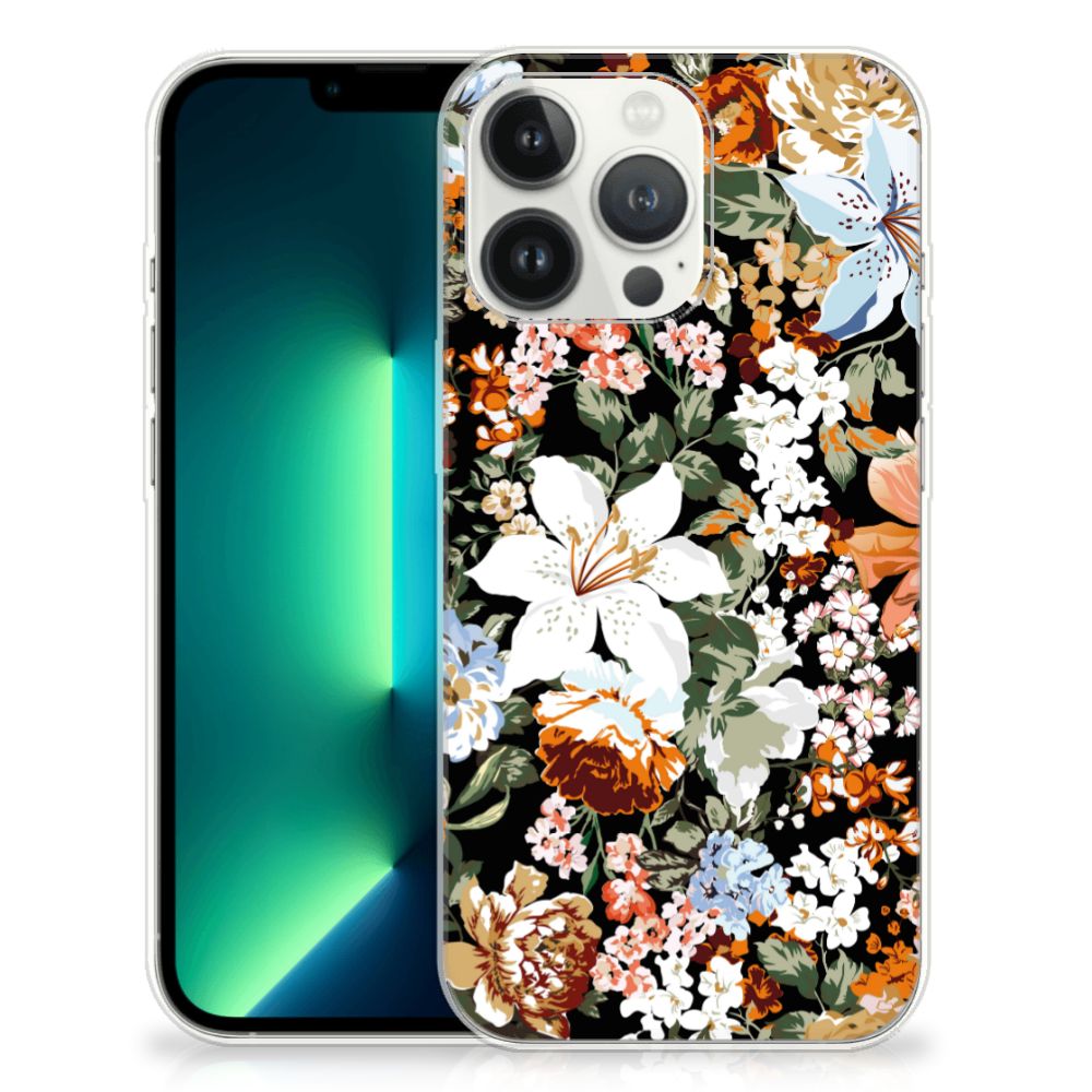 TPU Case voor iPhone 13 Pro Max Dark Flowers B2C Telecom
