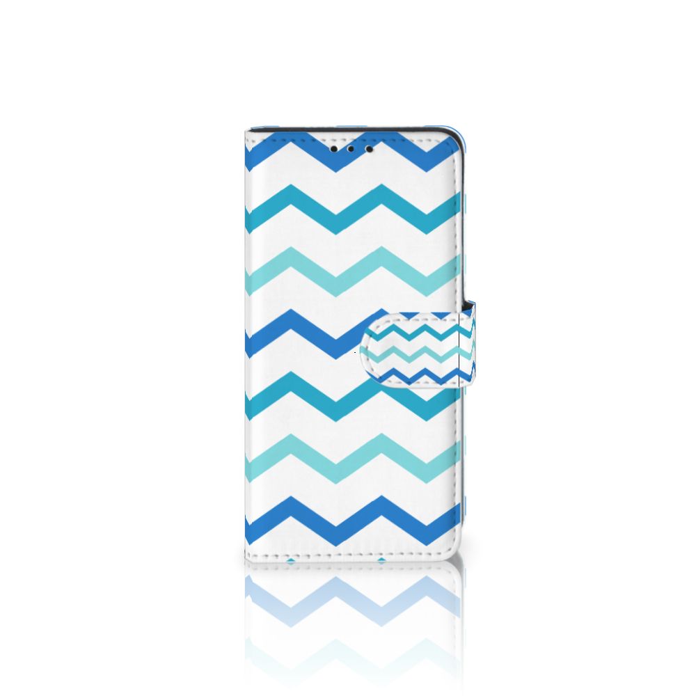 Xiaomi Redmi 7A Telefoon Hoesje Zigzag Blauw