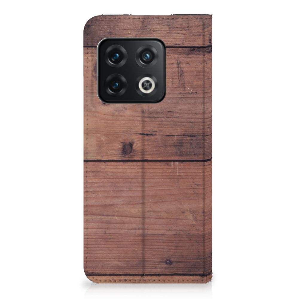 OnePlus 10 Pro Book Wallet Case Old Wood - B2C Telecom