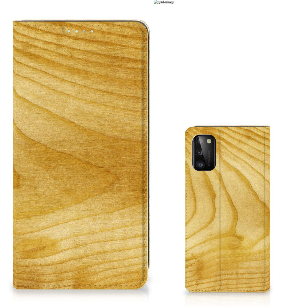 Samsung Galaxy A41 Book Wallet Case Licht Hout