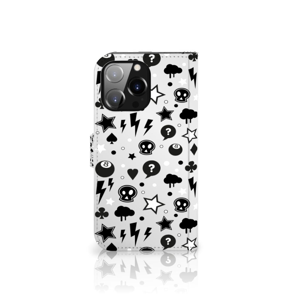 Telefoonhoesje met Naam iPhone 14 Pro Max Silver Punk