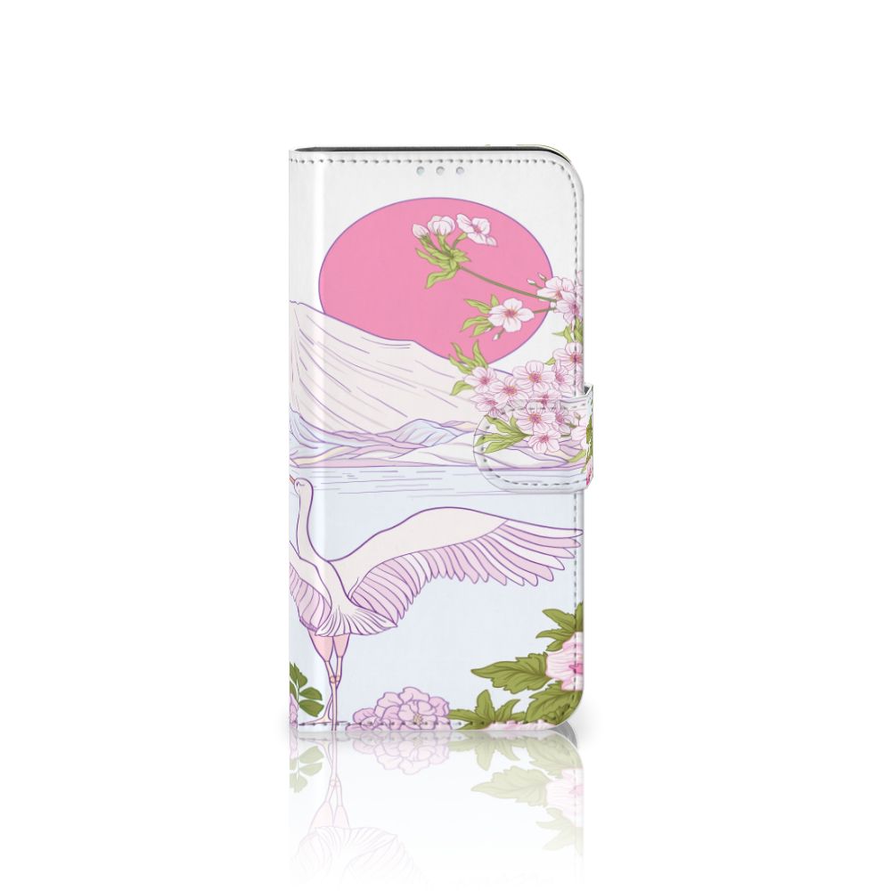 Motorola G8 Power Telefoonhoesje met Pasjes Bird Standing