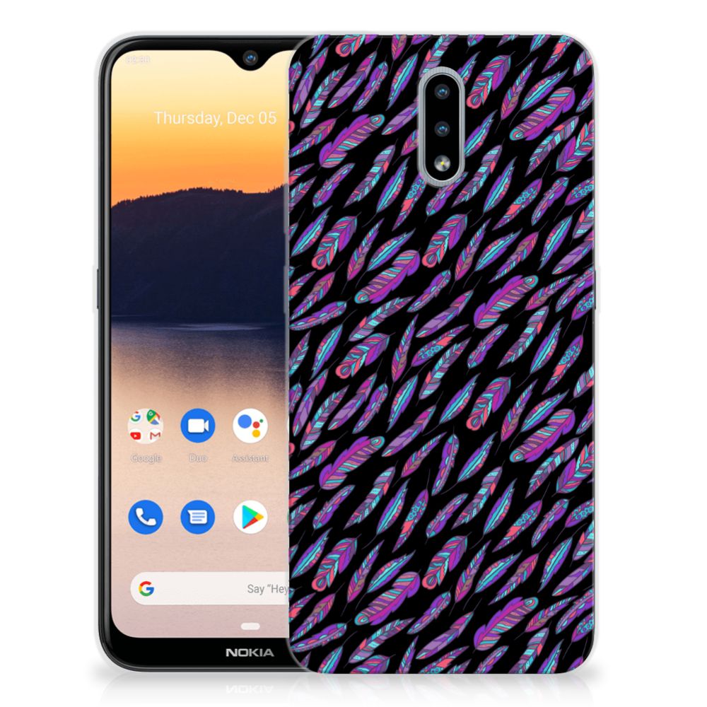 Nokia 2.3 TPU bumper Feathers Color