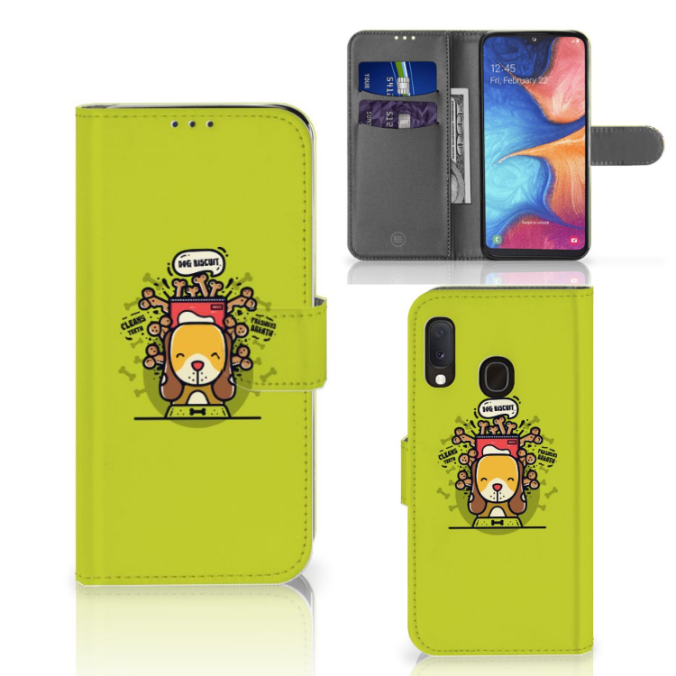 Samsung Galaxy A20e Leuk Hoesje Doggy Biscuit