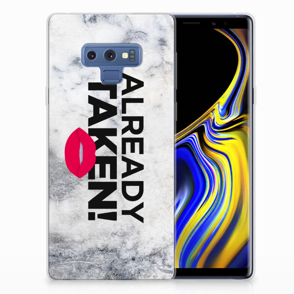 Samsung Galaxy Note 9 Siliconen hoesje met naam Already Taken White