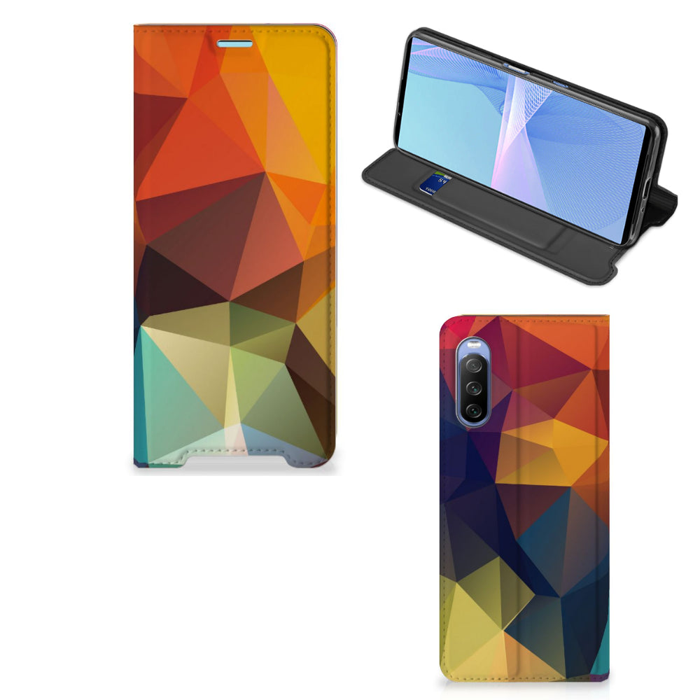 Sony Xperia 10 III Stand Case Polygon Color