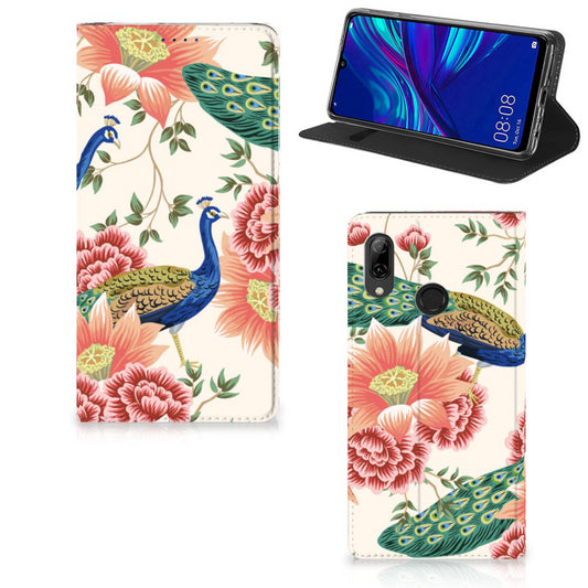 Hoesje maken voor Huawei P Smart (2019) Pink Peacock