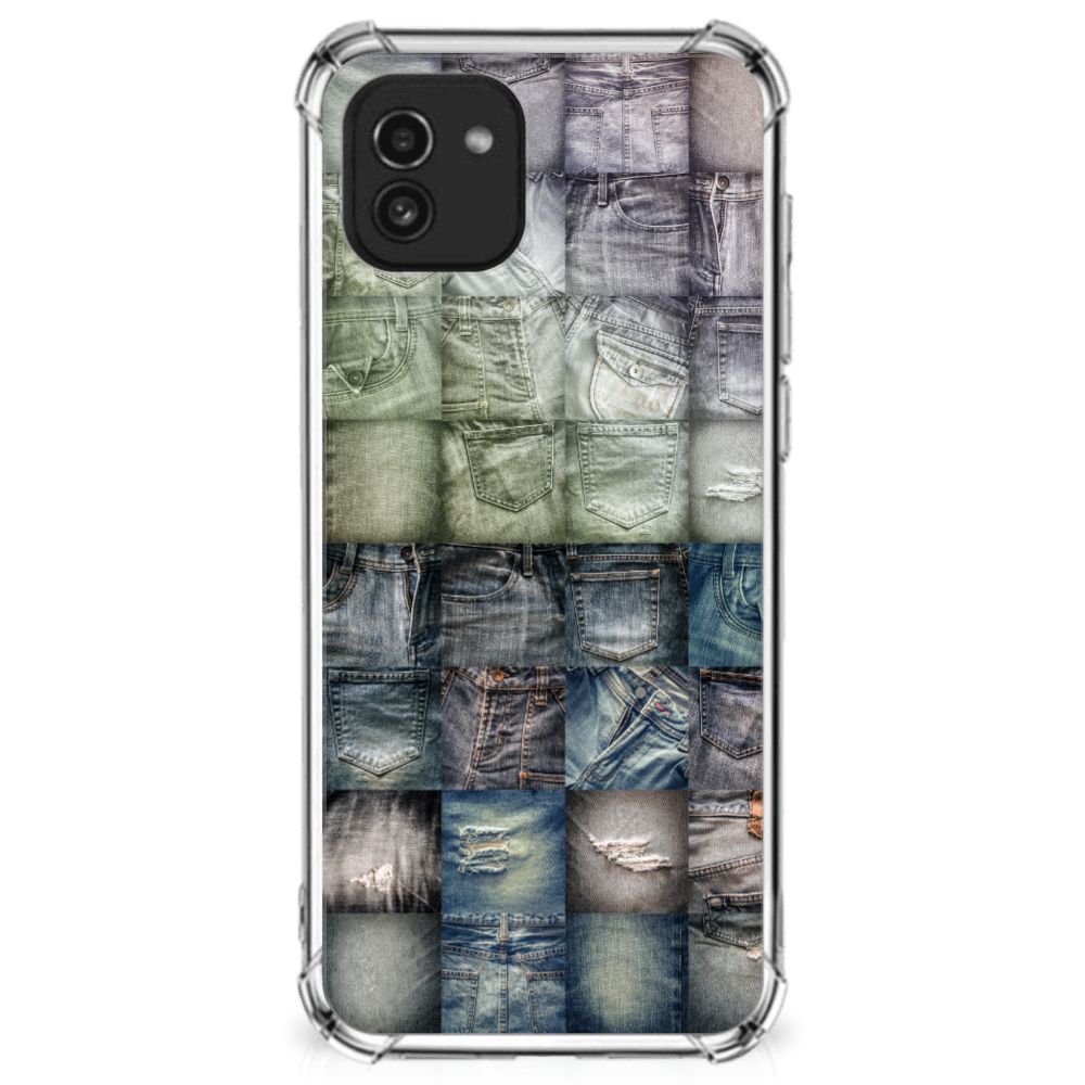 Anti Shock Bumper Case Samsung Galaxy A03 Spijkerbroeken B2C Telecom